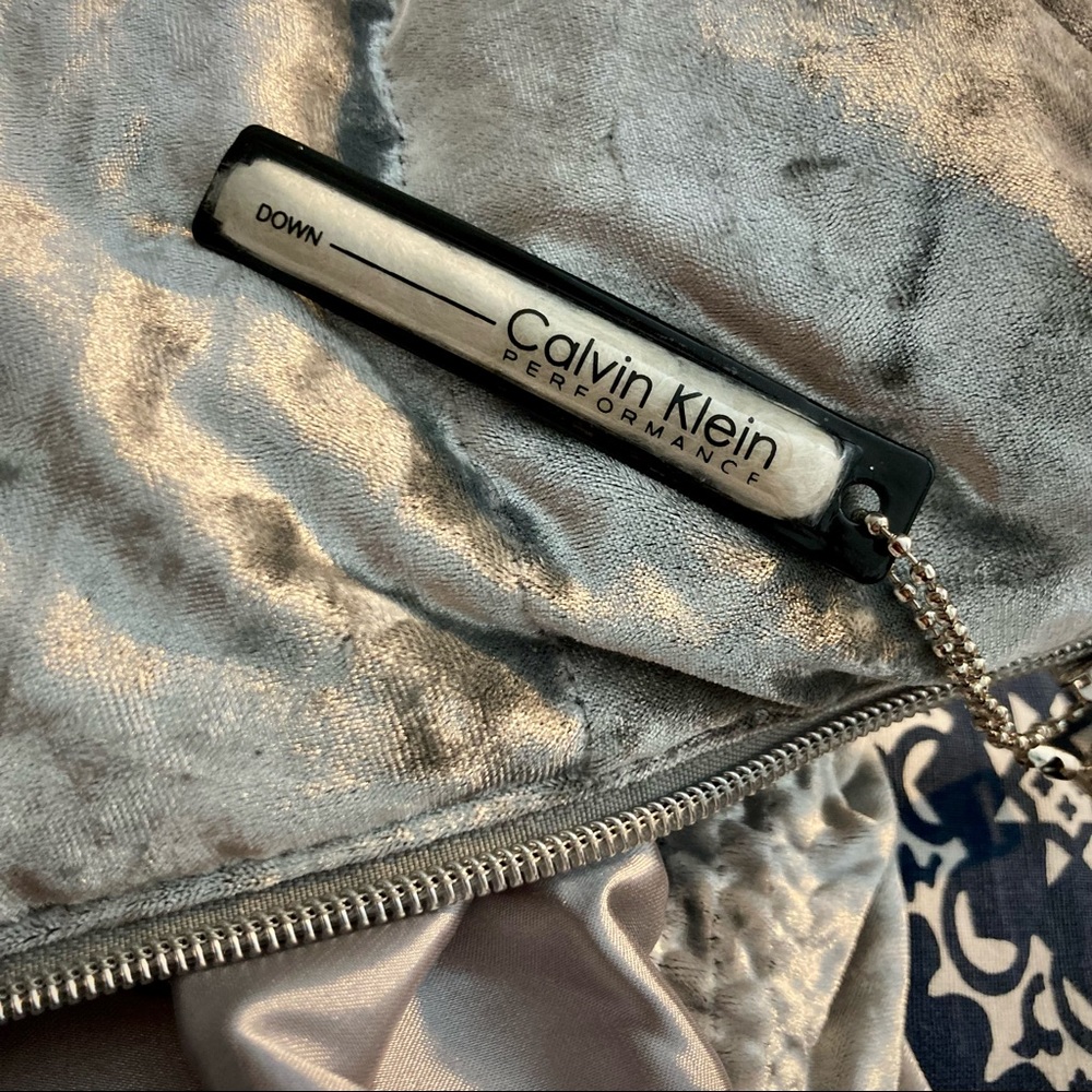 Calvin Klein Performance Down Silver Crushed Velv… - image 6